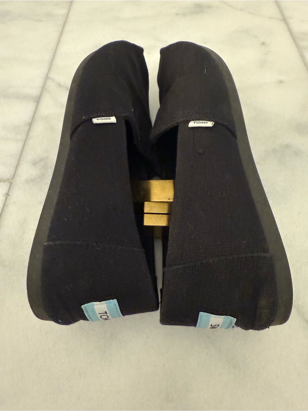 TOMS Women's Alpargata Canvas Slip-On Flats BLACK SIZE 7.5 - Picture 4 of 6